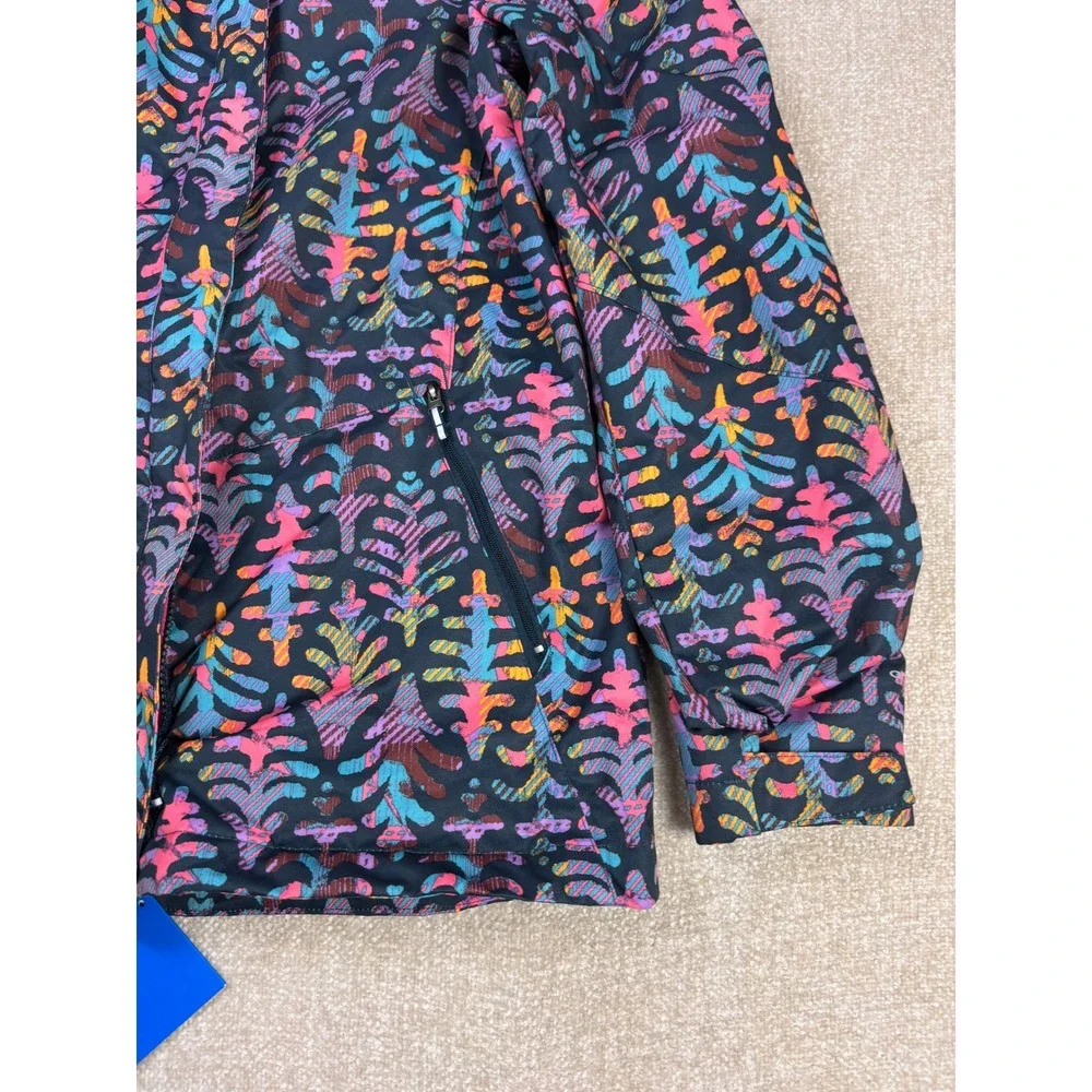 Columbia Girls Interchange Omni-Heat Jacket L 14/16 Multicolor Tree Print